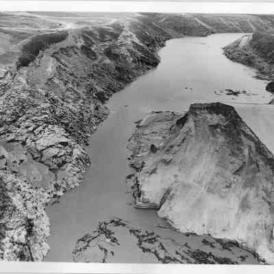 Gap in Dam after Flood