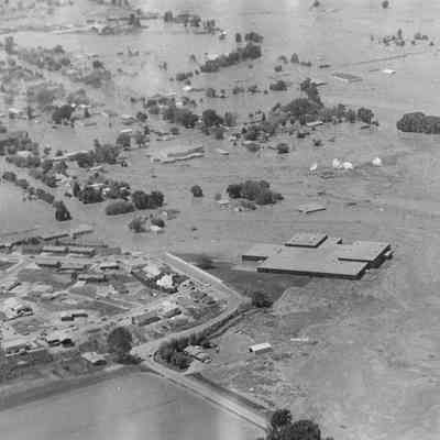 Aerial Photo of Flooded City