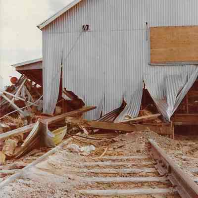 Destroyed Railroad Tracks