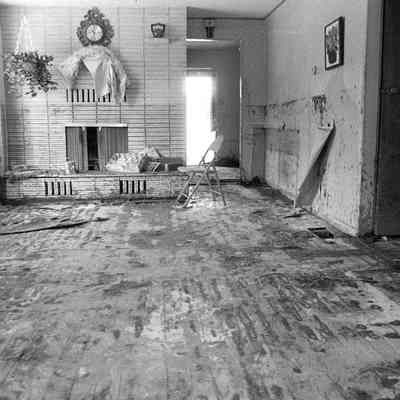 Heavily Damaged Flood Home