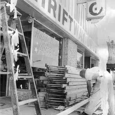 Thriftway Drug Flood Debris