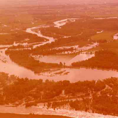 Aerial Photo of Flooded Rivers