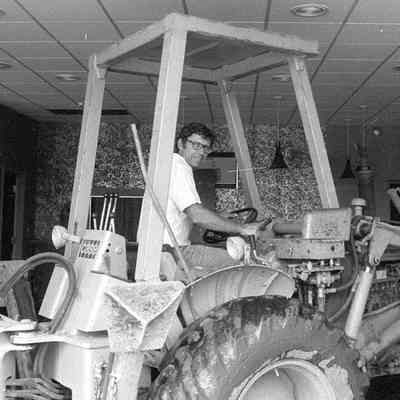 Rick Davis on Backhoe