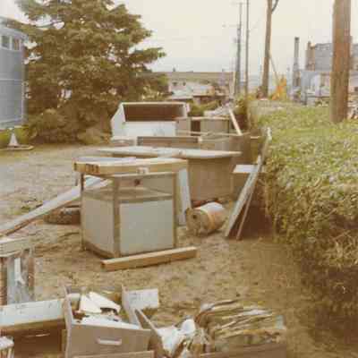 Debris Outside a Residential Area