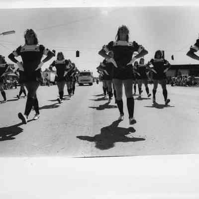 Cheerleaders Marching