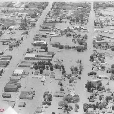 Aerial Photo of Flooded Rexburg