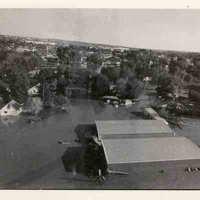Flooded City (Aerial Shot)