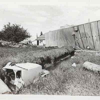 Small Canal Filled With Debris