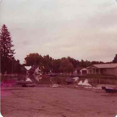 Debris in Flooded Neighborhood
