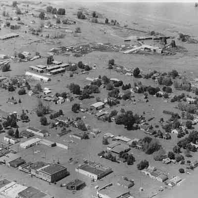 Aerial View of Flooded Rexburg