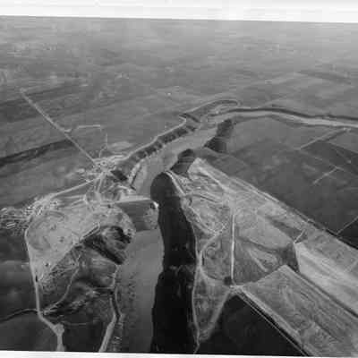Aerial View of Dam after the Breach
