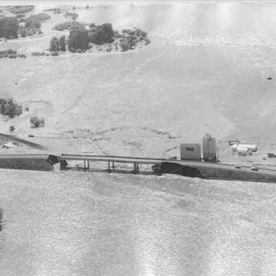 Aerial View of Highway Overpass
