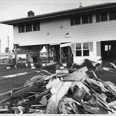 "Only A Shell is Left" Flood Photo