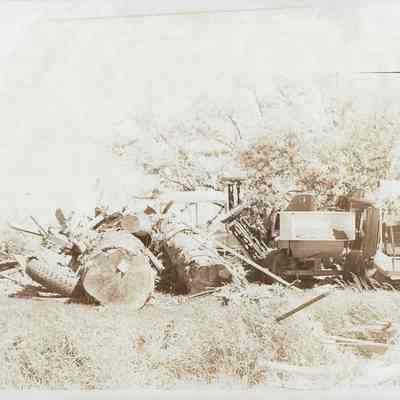 Flood Debris and Farming Equipment