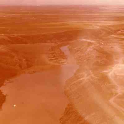 Aerial Photo looking Down Canyon