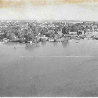 Aerial photo of Flooded Outskirts of Town