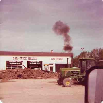 "Car: Truck Service Tire Store" and Flood Debris