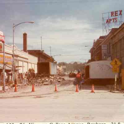 College Ave After The Flood Waters Receded