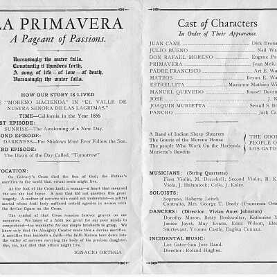 1927 (document-page 2) La Primavera program