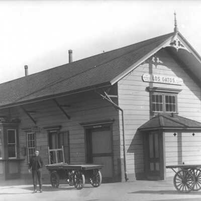 First railroad depot