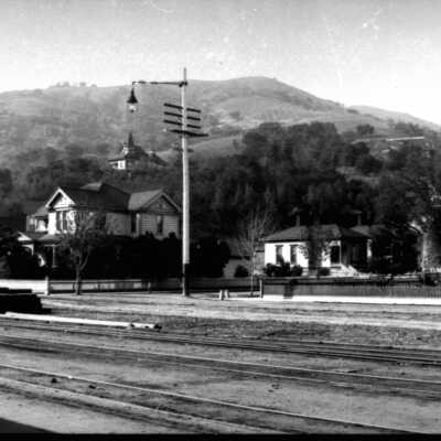 Train yard view of Lyndon homes
