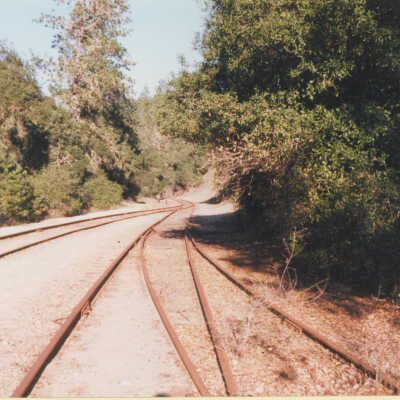 Route of S.P.C. and S.P. Railroads: another view from the Olympic station looking south