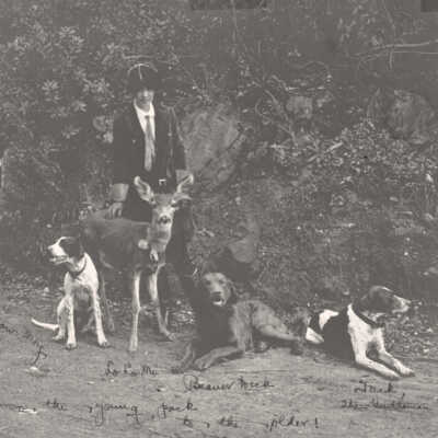 Young, Ruth Comfort Mitchell and her pets