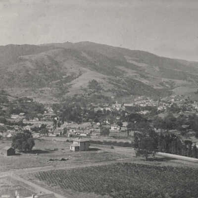 1890 View looking west from above Loma Alta Avenue