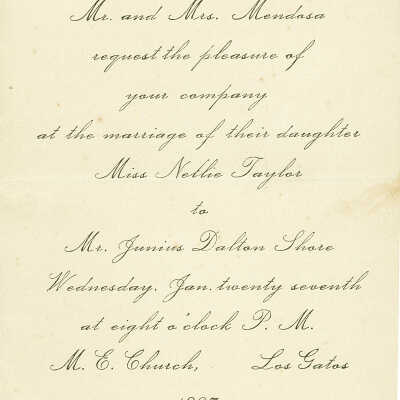 Wedding invitation