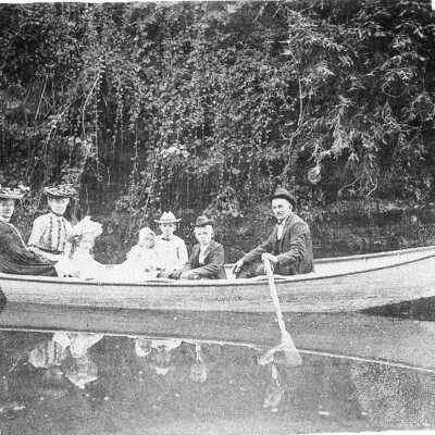 Macabee family in boat