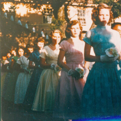1955 Eighth grade graduation ceremony