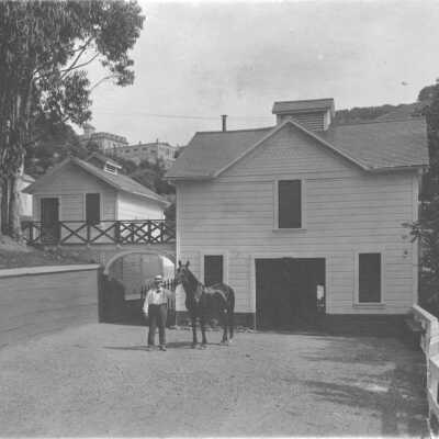 College Avenue 162 Joseph Martin and horse