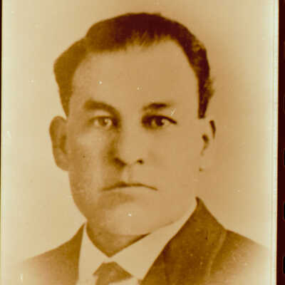Man facing left
