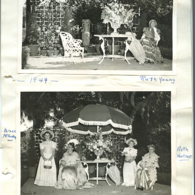 An Old Fashioned Flower Garden Tableau