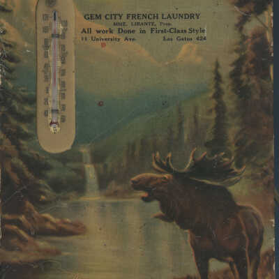 1936 Gem City French Laundry advertisement