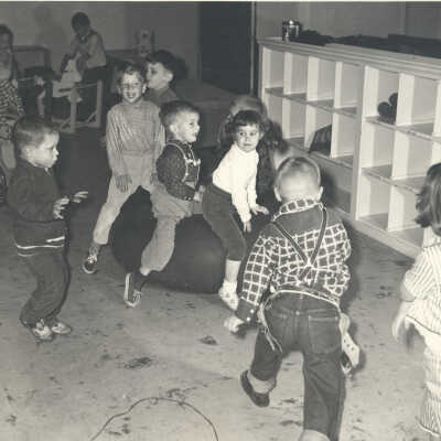 Children playing indoors