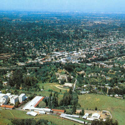 1956-1960 Looking north from above the Novitiate