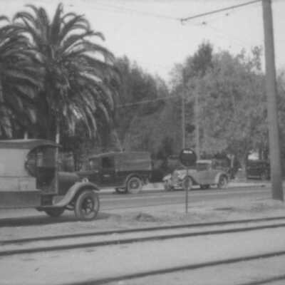 S. Santa Cruz Ave. at Broadway