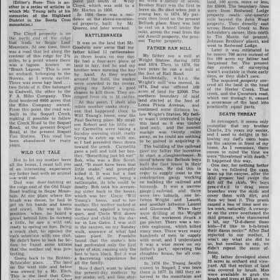 Highland District news article