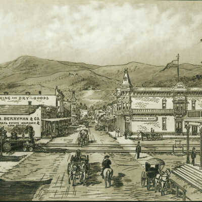 1892 Sketch of West Main Street
