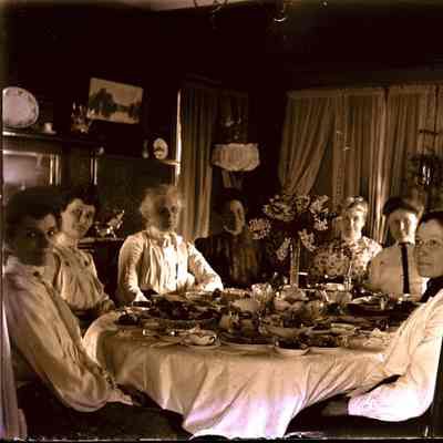 Ladies sitting at the table