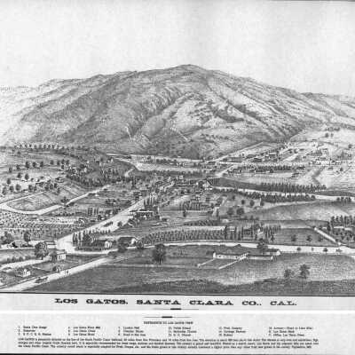 Los Gatos, Santa Clara County lithograph