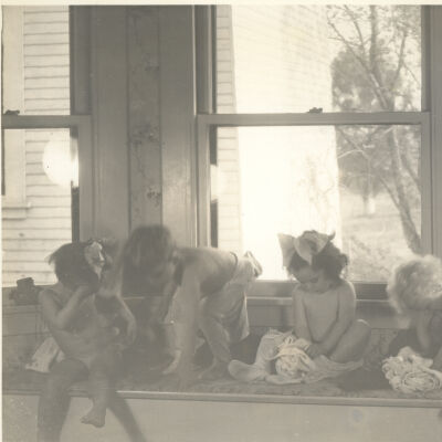 On the window bench