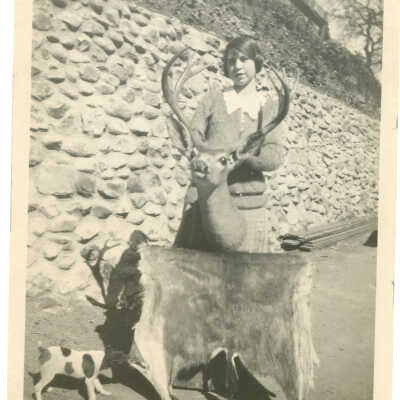 Girl and dog