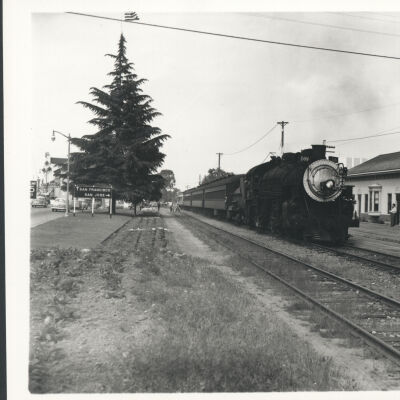 1953 Train at Depot