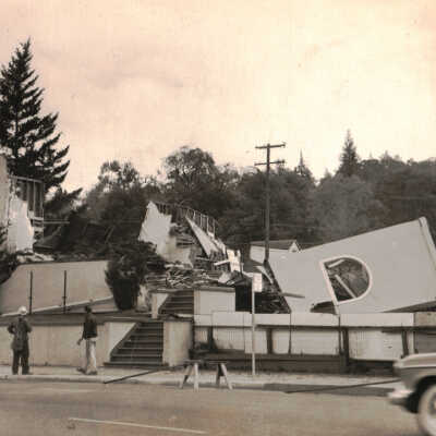 1958 Razing the Baptist Church