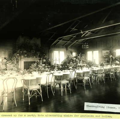 Tevis Estate - Thanksgiving dinner, 1917