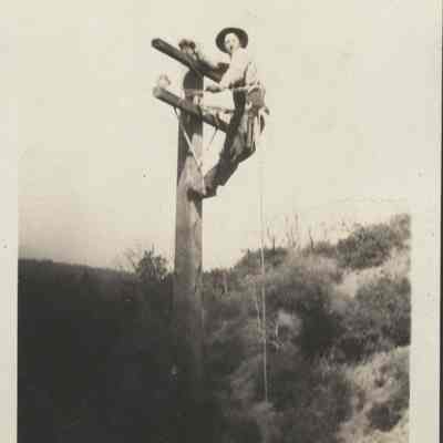 1934 Los Gatos Telephone Company linesman