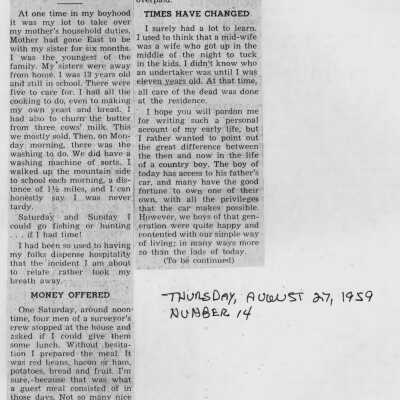 Mountain Grange article