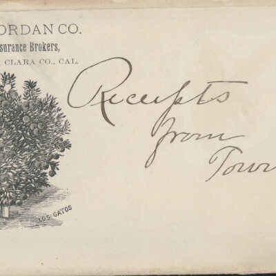 1895 Envelope from Town business